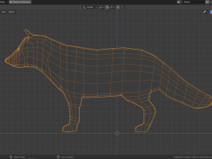 cartoon arctic fox 3D Модель