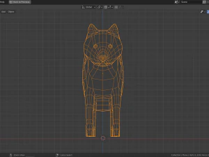 cartoon arctic fox 3D Model