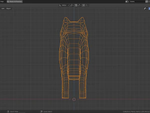 cartoon arctic fox 3D Model