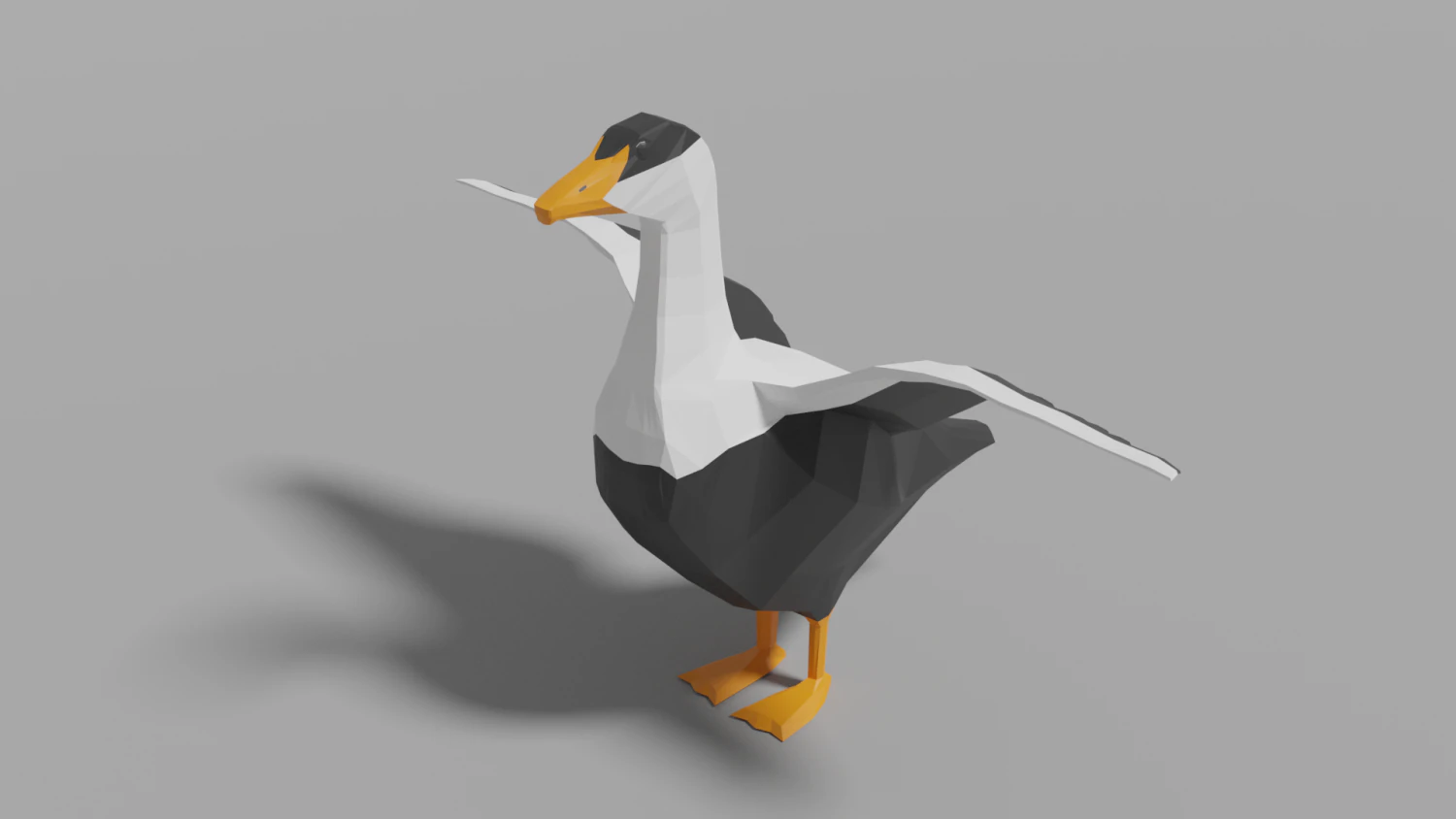 cartoon eider 3D Model .c4d .max .obj .3ds .fbx .stl .blend