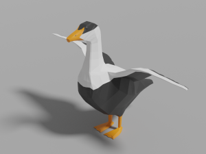 cartoon eider 3D Model