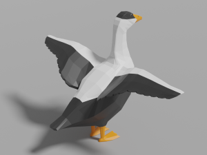 cartoon eider 3D Model