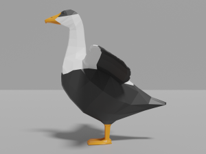 cartoon eider 3D Model