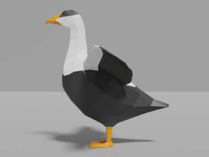 cartoon eider 3D Model