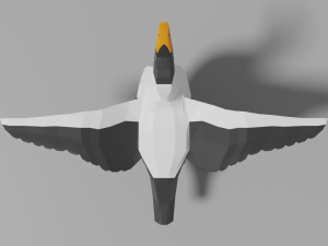 cartoon eider 3D Model
