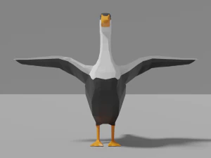 cartoon eider 3D Model