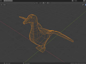 cartoon eider 3D Model