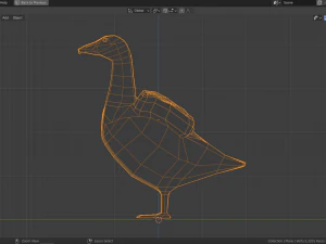cartoon eider 3D Model