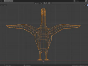 cartoon eider 3D Model