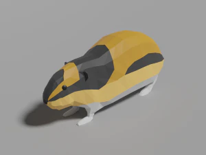 Cartoon-Lemming 3D Modell