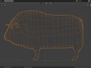 Cartoon-Moschusochse 3D Modell