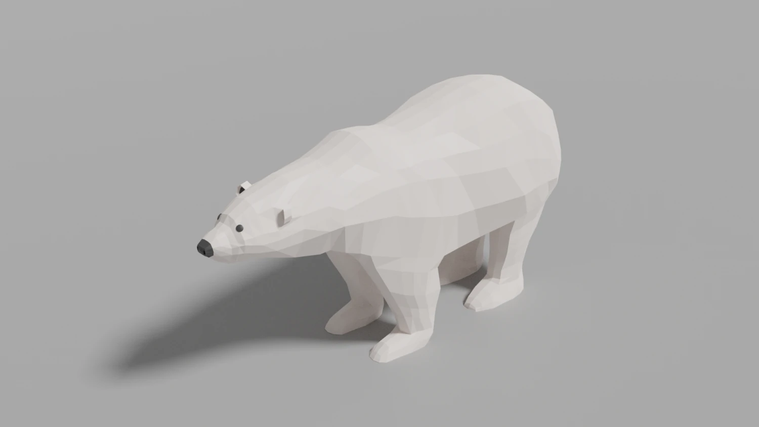 cartoon polar bear 3D Model .c4d .max .obj .3ds .fbx .stl .blend