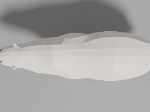 cartoon polar bear 3D Model
