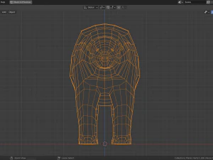cartoon polar bear 3D Model