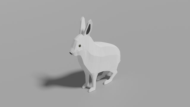 cartoon polar hare 3D Модель .c4d .max .obj .3ds .fbx .stl .blend 
