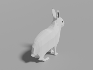 cartoon polar hare 3D Модель