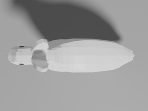 cartoon polar hare 3D Модель
