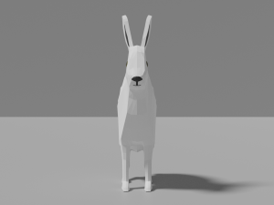 cartoon polar hare 3D Модель