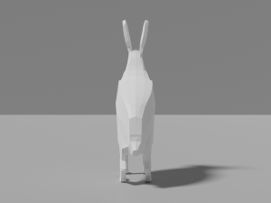 cartoon polar hare 3D Модель