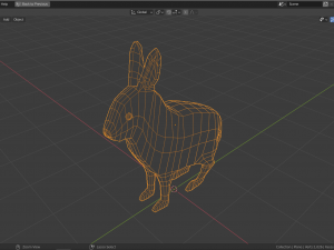 cartoon polar hare 3D Модель