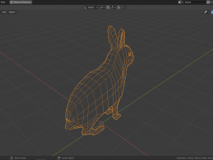 cartoon polar hare 3D Модель