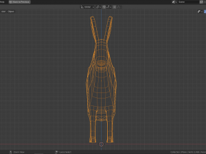 cartoon polar hare 3D Модель