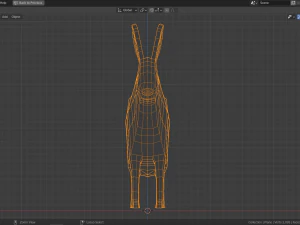 lepre polare dei cartoni animati Modello 3D