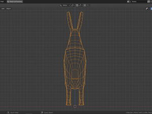 cartoon polar hare 3D Модель