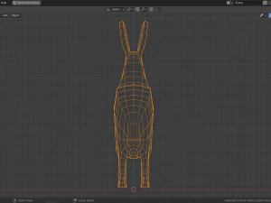 lepre polare dei cartoni animati Modello 3D