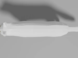 cartoon polar wolf 3D Model