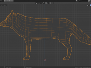 cartoon polar wolf Modelo 3D