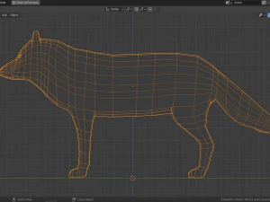 cartoon polar wolf 3D Model