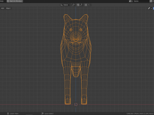 cartoon polar wolf Modelo 3D