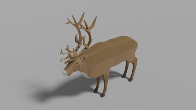 cartoon reindeer Modèle 3D .c4d .max .obj .3ds .fbx .stl .blend 