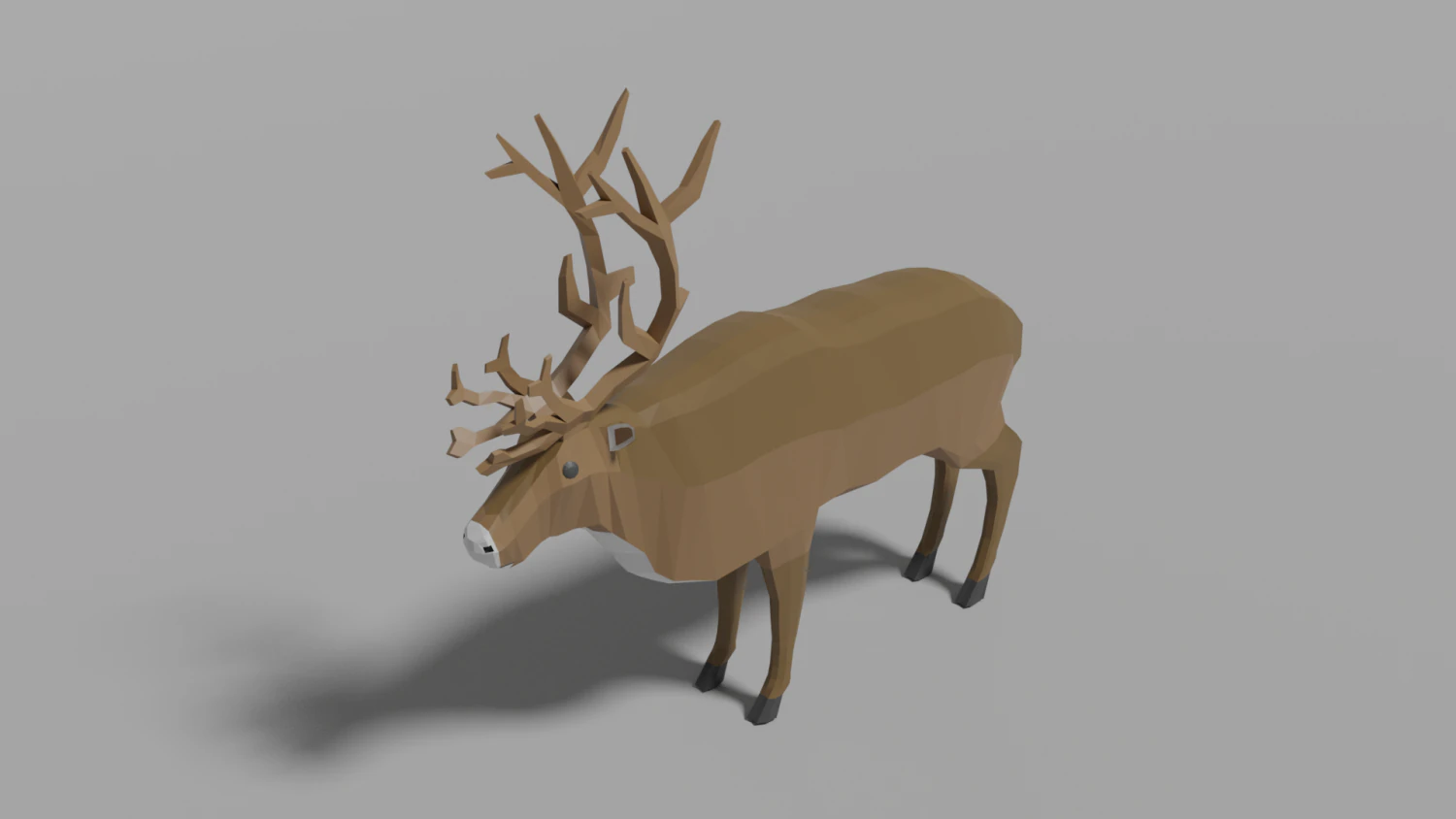 cartoon reindeer 3D Model .c4d .max .obj .3ds .fbx .stl .blend