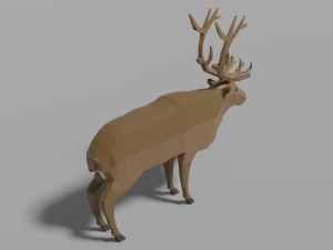 cartoon reindeer 3D Model