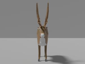 cartoon reindeer Modèle 3D