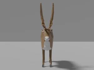 cartoon reindeer 3D Model