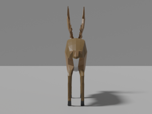 cartoon reindeer Modèle 3D