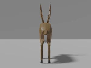 cartoon reindeer 3D Model