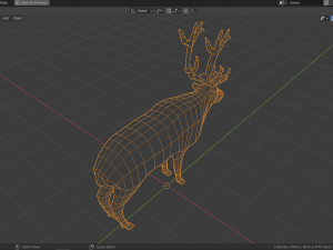 cartoon reindeer Modèle 3D