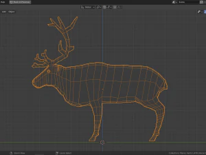 cartoon reindeer 3D Model