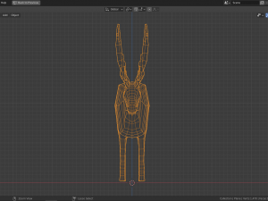 cartoon reindeer Modèle 3D