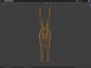 cartoon reindeer 3D Model
