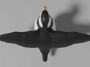 cartoon puffin Modello 3D