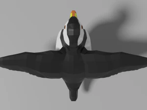 cartoon puffin 3D Model