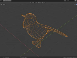 cartoon puffin 3D Model