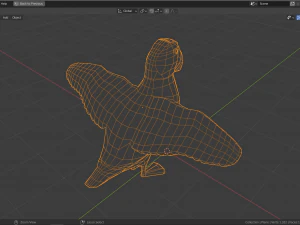 cartoon puffin 3D Model