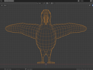 cartoon puffin Modello 3D