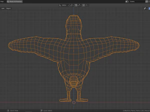 cartoon puffin 3D Model